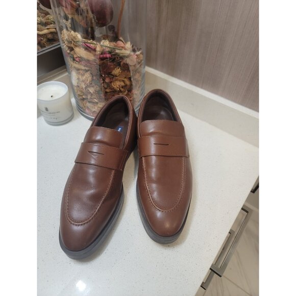 Wolf and Shepherd Closer Brown Leather Penny Loafers Men’s Size 13 M dress